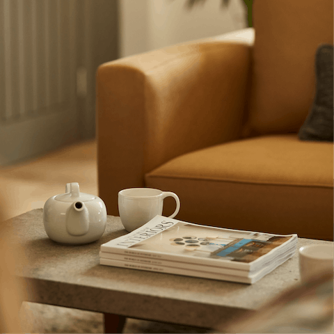 Curl up with a cup of tea in a cosy nook and enjoy a moment to yourself