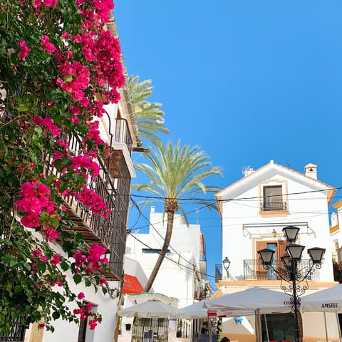 Take a thirty minute drive into Marbella and explore the beautiful buildings of Old Town