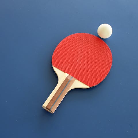 Stay entertained with a game of table tennis