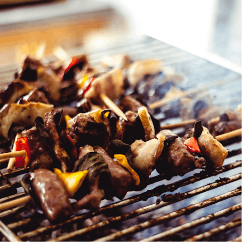 Grill up some fresh, local fare on the barbecue for lunch
