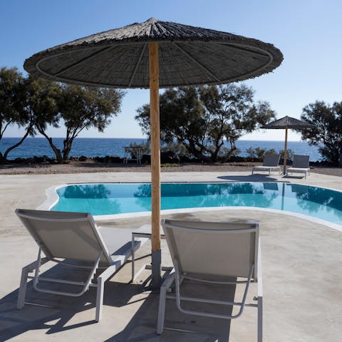 Take a dip in the pool when the midday sun heats up