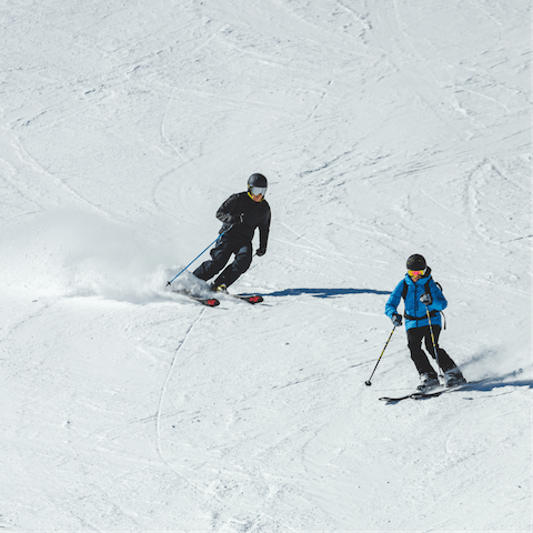 Head to some of the best slopes in the Alps – you'll have a choice within a short drive 