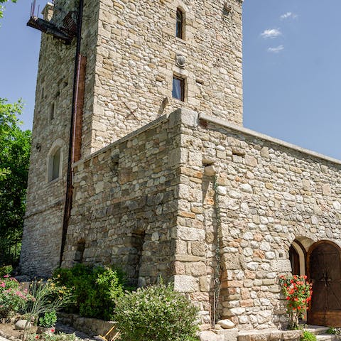 Stay in a historic, 11th century watchtower that's been completely restored