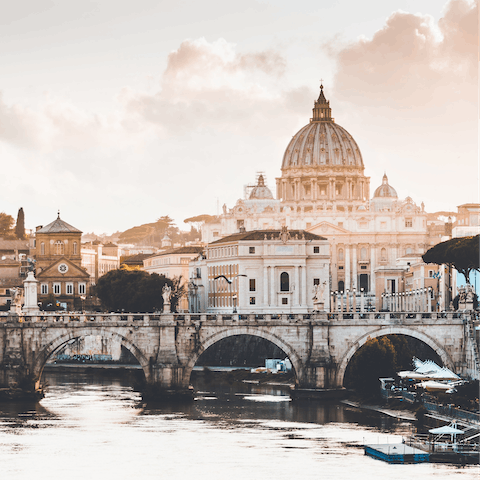 Hop on the metro for a couple of stops to explore the historic heart of Rome