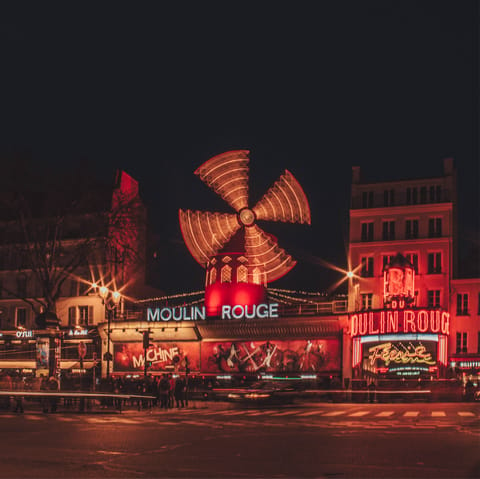 Take in a show at the iconic Moulin Rouge