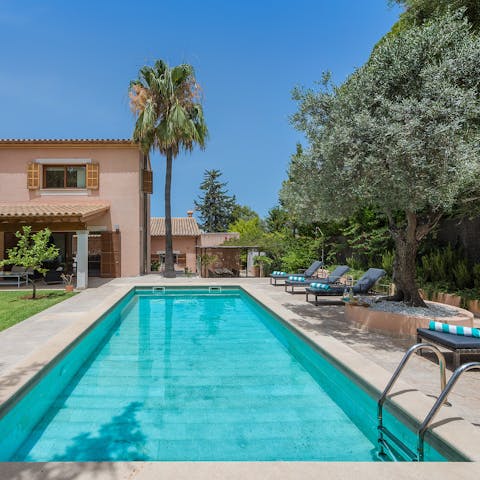 Guests were impressed with the beautiful gardens and pool at this villa. They enjoyed spending time relaxing in the sun or swimming in the pool.