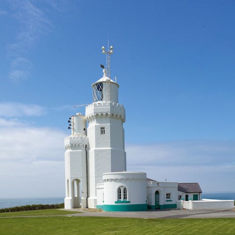 Enjoy postcard-perfect views of St Catherine's Lighthouse