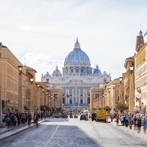 Hop on a train to Rome – you can be there in an hour and ten minutes