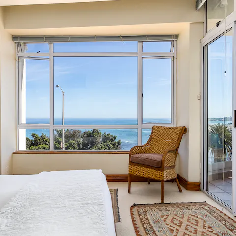 Admire the coastal views and fresh air from the balcony without even having to get out of bed