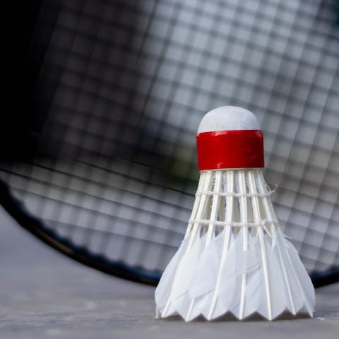 Grab a couple of rackets and shuttle for a game of badminton in the garden