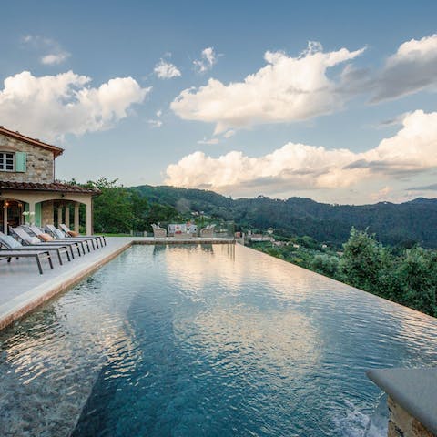 Find a wonderful sense of peace while relaxing by the pool