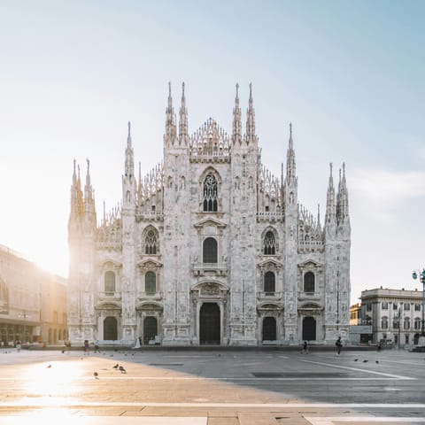 Soak up the sights of central Milan – a short tram ride away