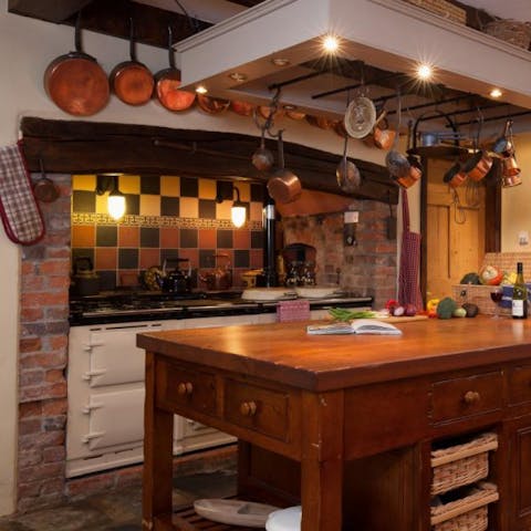 The family Aga makes this the heart of the home