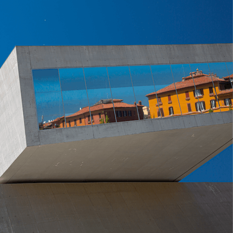 Peruse contemporary art and architecture at the MAXXI, a ten minute walk away