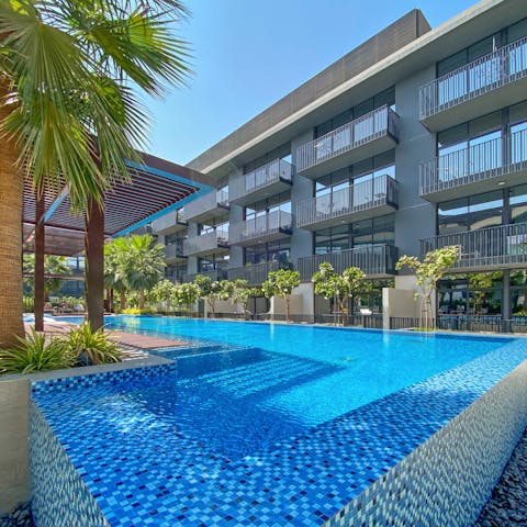 Look forward to starting the day with a gentle swim in the communal pool