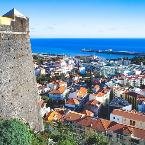 Explore Funchal, a forty-minute drive from this home