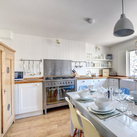 Spend quality time with the family in the large, open-plan kitchen