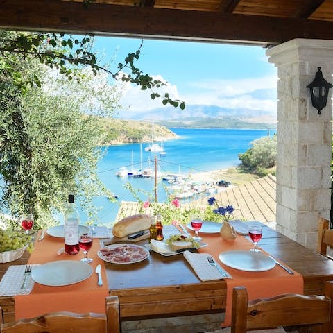Have a private chef serve up some local Greek culinary delights with a view