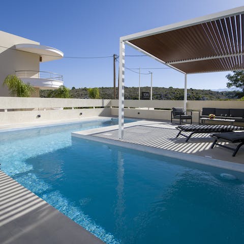 Beat the heat by splashing around in the pool