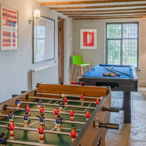 Have fun with your family and friends in the games room