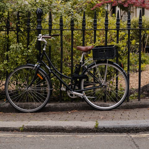 Stroll or cycle through leafy parks and experience the magic of city living 