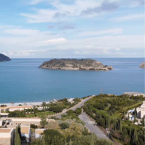 Explore the island of Spinalonga – just a ten-minute drive away followed by a short boat trip