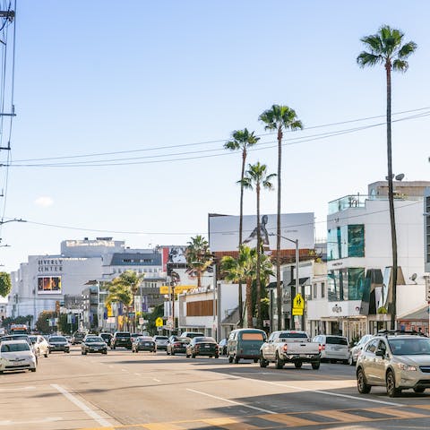 Soak up the hustle and bustle of Melrose Avenue, a stone's throw from home