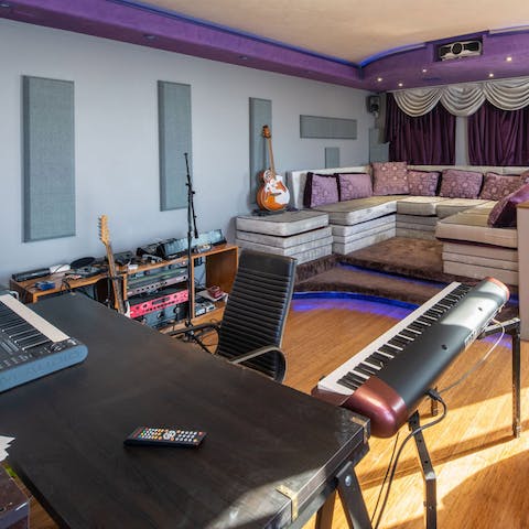 Put the private recording studio to use