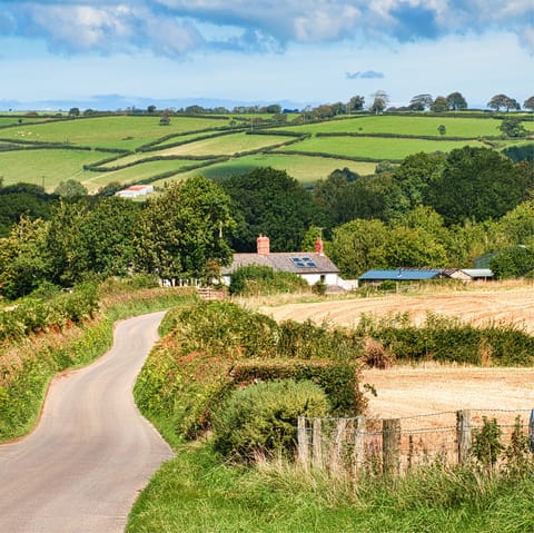 Enjoy long and lovely hikes around the Devonshire countryside