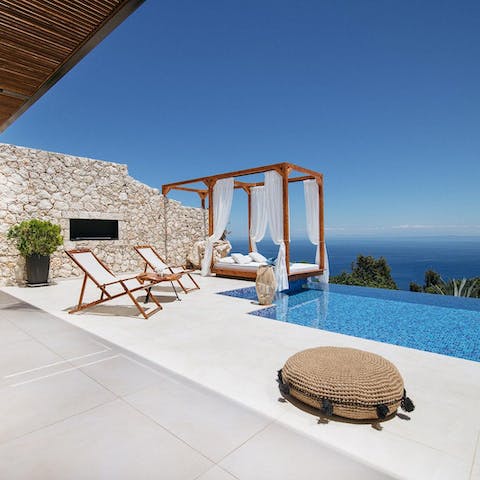 Soak up those Ionian rays from your panoramic terrace