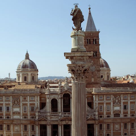 See the stunning asilica Papale di Santa Maria Maggiore  – a two-minute walk