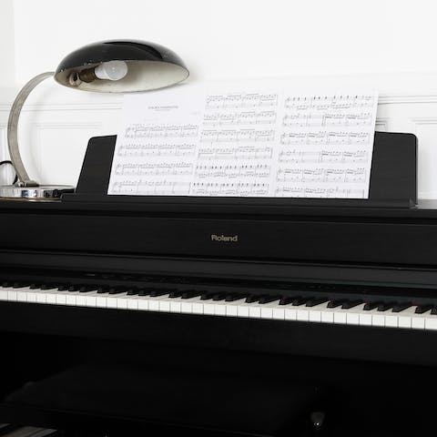 Practise your scales and arpeggios at the piano