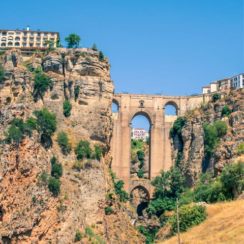 Take the ten-minute drive to Ronda to see the spectacular  Puente Nuevo