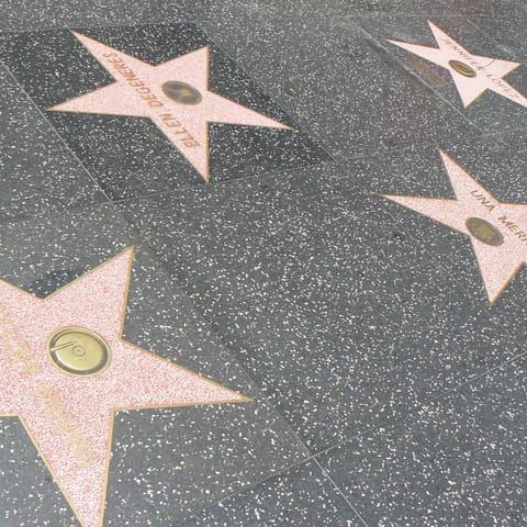 Stroll to the Hollywood Walk of Fame in just fifteen minutes