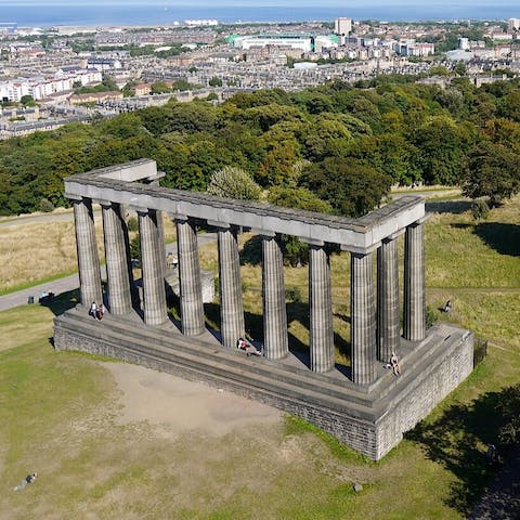 Climb Carlton Hill and see why Edinburgh was known as the Athens of the North