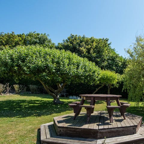 The gardens offer plenty of space to relax in and picnic