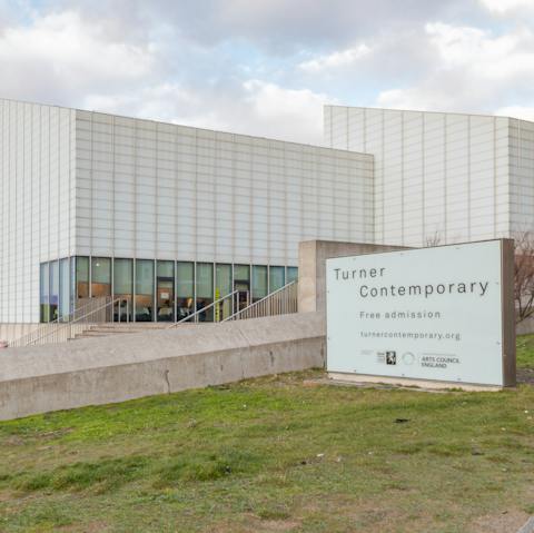 Visit the Turner Contemporary art gallery, a six-minute stroll from your door