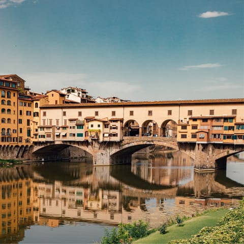 See master craftsmanship in action on the Ponte Vecchio bridge  -  only two-minutes walk away