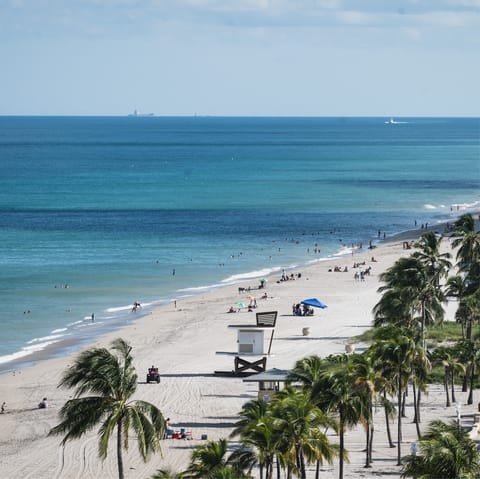 Stay in Fort Lauderdale, just a ten-minute walk from the beach