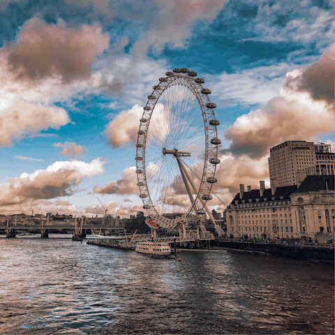 Stroll over to the South Bank for some top-notch sightseeing