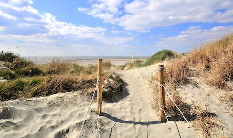 Enjoy sandy strolls along West Wittering beach, a ten-minute drive away