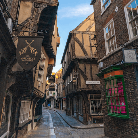 Take a day trip to the historic city of York, just over fifty miles away