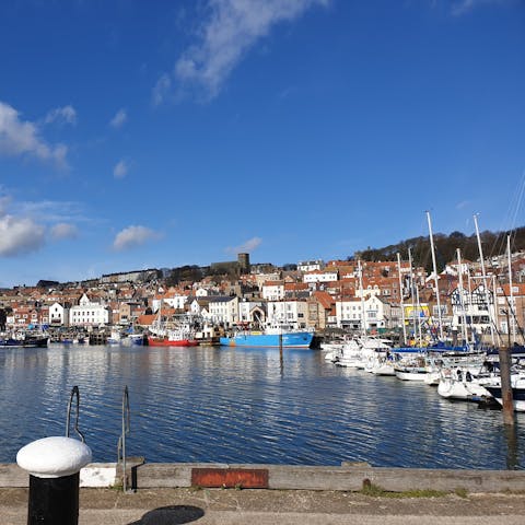 Explore the old fishing town of Scarborough, stopping for a steaming portion of fish and chips along the way (naturally)