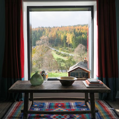 Admire views across the forest from your living room window