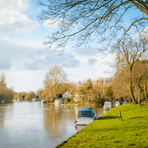 Stay in Staines-upon-Thames, close to pubs, restaurants and riverside walks 