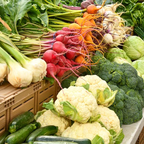 Pick up some tasty produce from one of the many markets