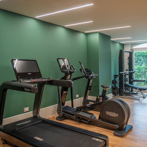 Get a workout in – you'll have your very own state of the art gym here