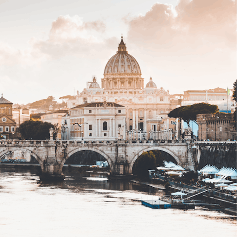 Take a day-trip to Rome – it's only forty minutes away 