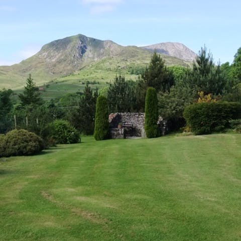 Take in the stunning views over Cadair Idris 