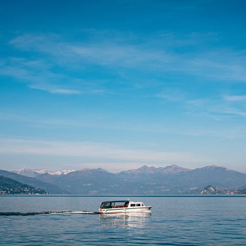 Spend an afternoon on the gorgeous Lake Como – just a short walk away
